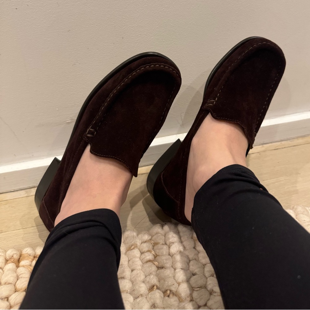 Coach Brown Suede Loafers